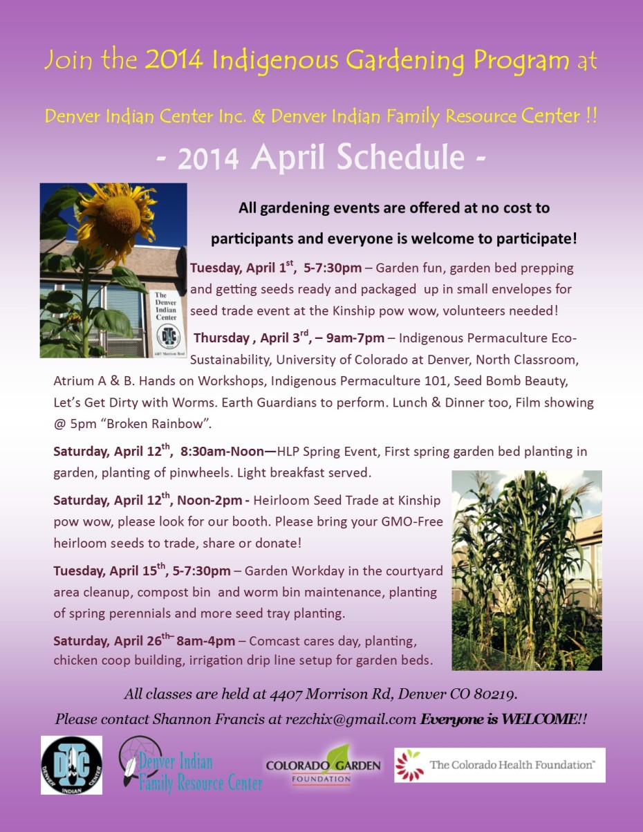 2014 April Indigenous Gardening at DICI/DIFRC